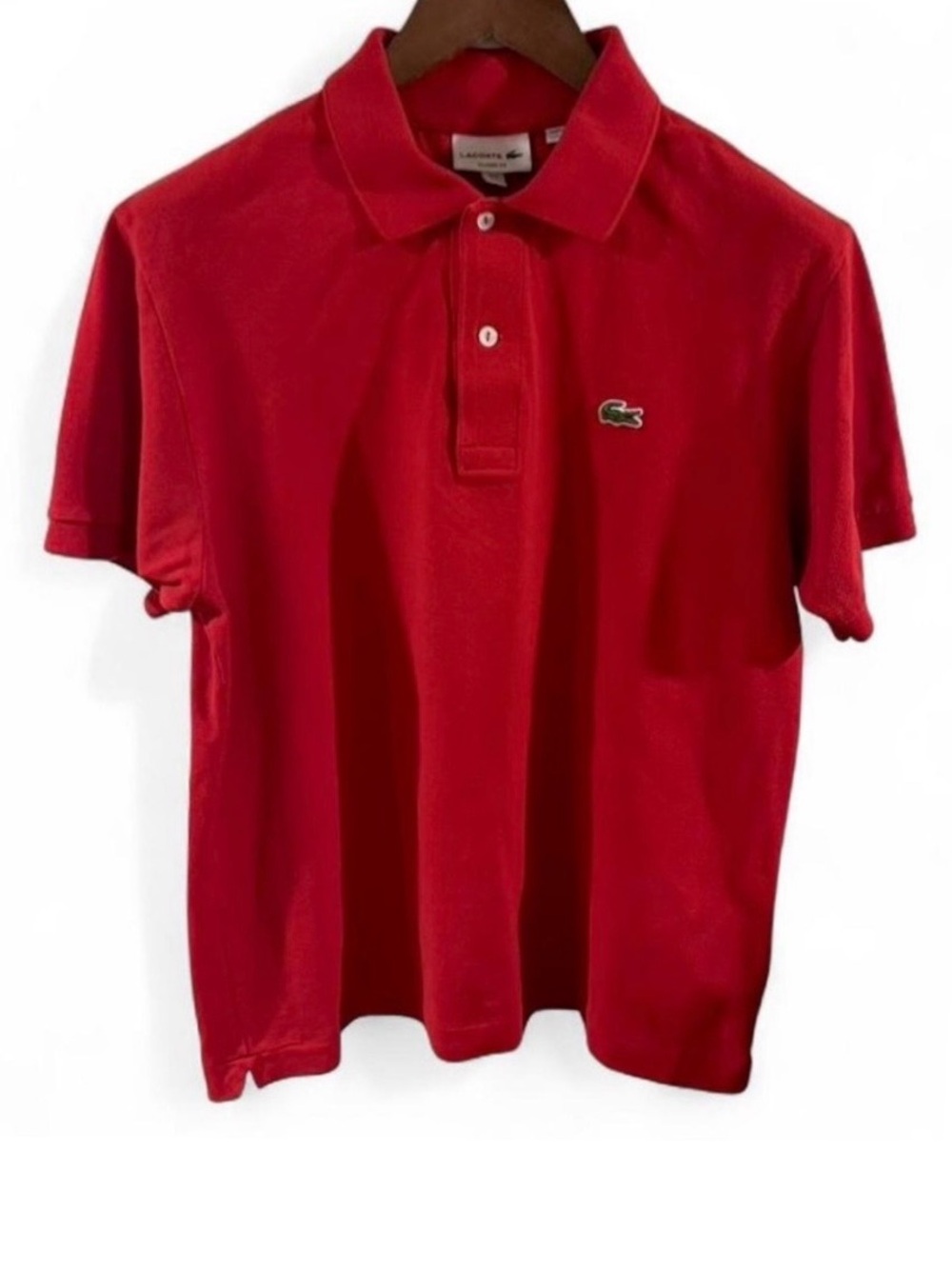 Lacoste Red Men’s Polo Shirt Size 5 (US Large)